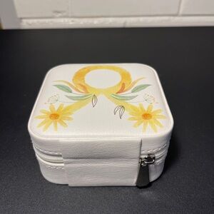 Travel Jewelry Box Organizer Taurus Sunflower